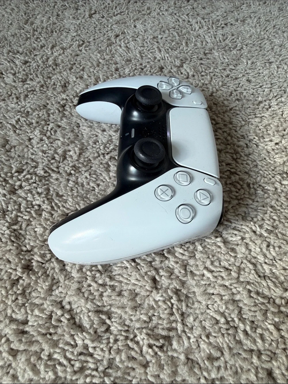 PS5 Sony DualSense Wireless Controller - White and Black with Blue Accent
